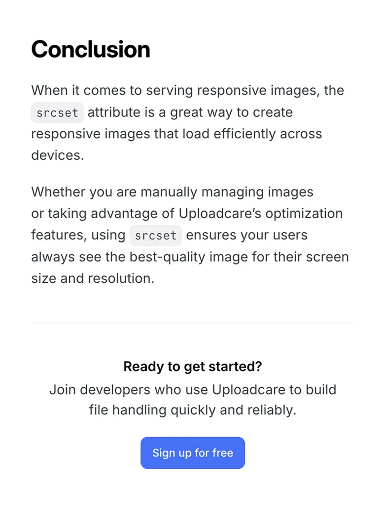 Tables, code blocks, and combinations of elements across blog pages